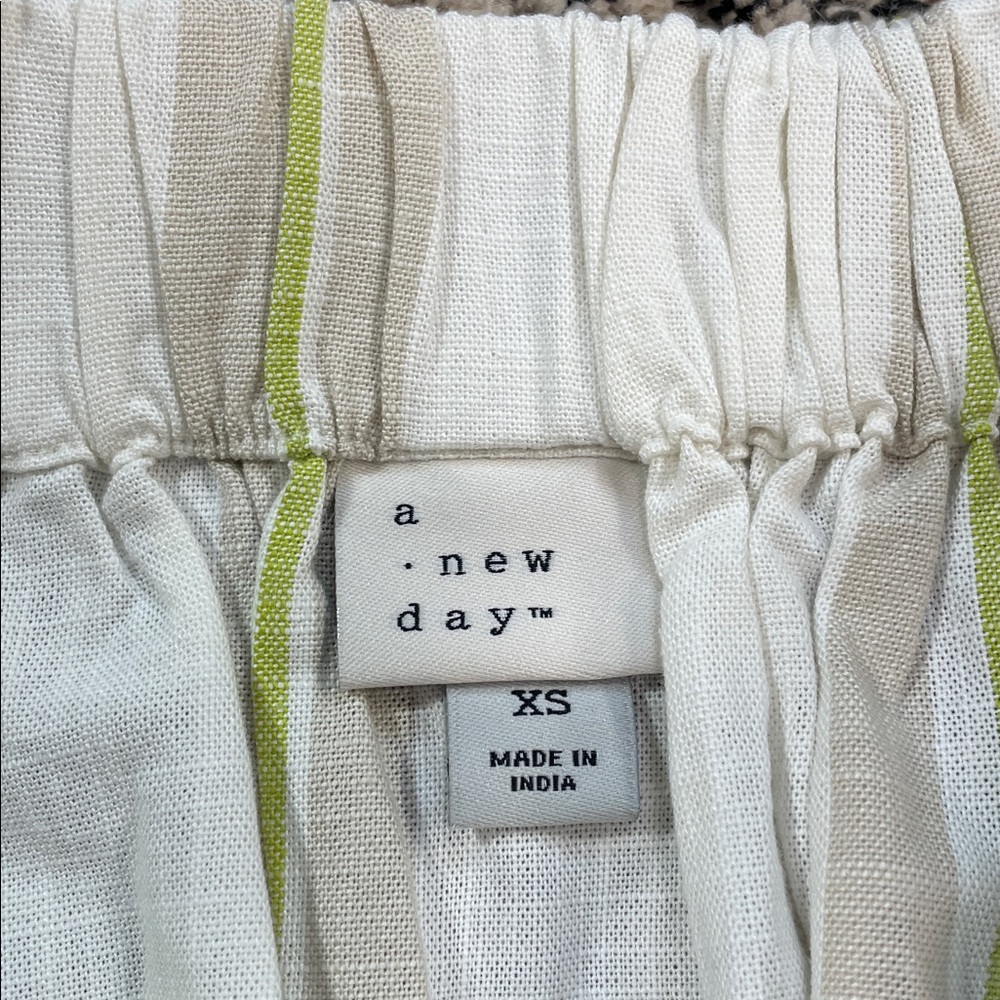 a new day Striped Picnic Midi Side Slit Pull On Skirt Size XS | NWT - Picture 5 of 7